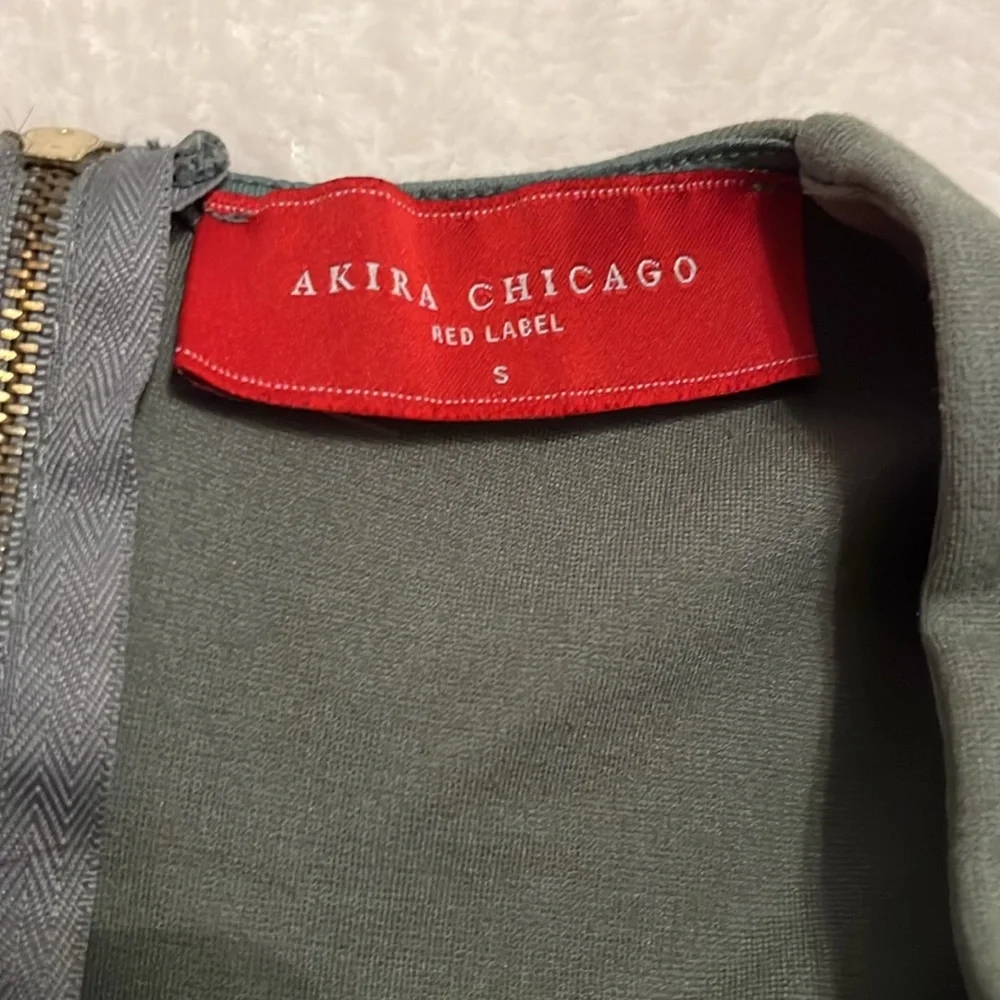 Akira Green V-Neck Sheath Mini Dress Sleeveless Cocktail - Picture 6 of 10